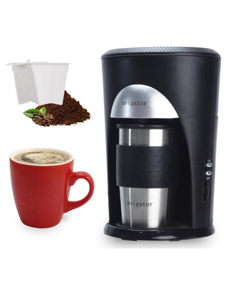 Cafetera Portátil Avigator de Goteo 1 Taza 0.3L Negra