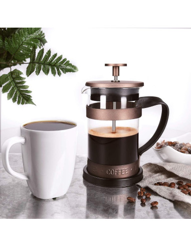 Cafetera Francesa Retro Navaris 350 ml Acero Inoxidable