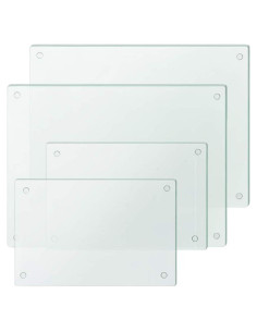 Conjunto de 4 Tablas de Cortar de Vidrio Murrey Home 40x30cm