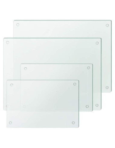 Conjunto de 4 Tablas de Cortar de Vidrio Murrey Home 40x30cm