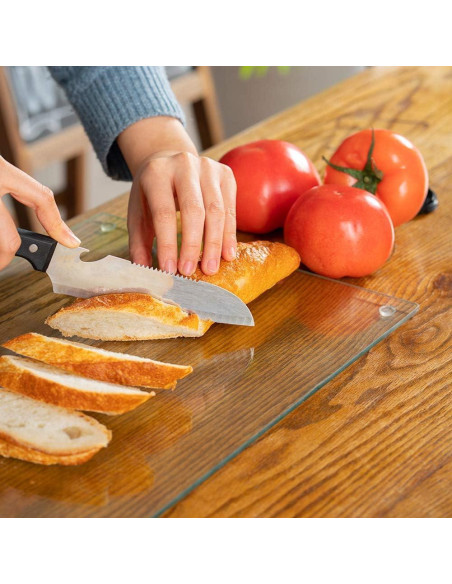 Conjunto de 4 Tablas de Cortar de Vidrio Murrey Home 40x30cm