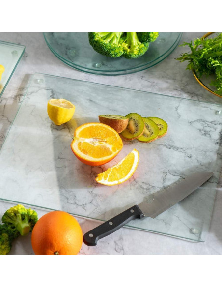 Conjunto de 4 Tablas de Cortar de Vidrio Murrey Home 40x30cm