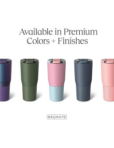 Taza de Viaje Aislada BrüMate Nav 25oz Rosa Taupe 100% a Prueba de Fugas 2