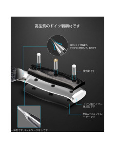 Cuchillo de Chef MOSFiATA 10" Acero Inoxidable con Protector 2