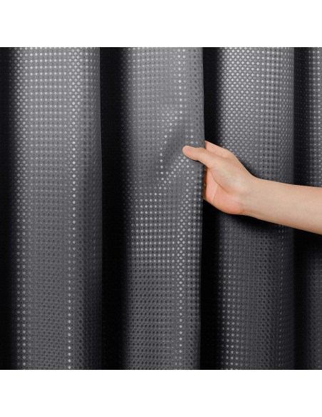 Cortina de Ducha Ombre Negra y Blanca Naturoom 72x72 cm