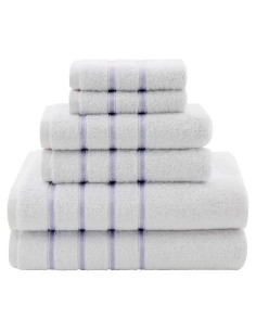 Juego de Toallas Dorlion 6 Piezas 100% Algodón Turco Lila