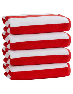 Juego de Toallas de Playa Market & Place Rayas de Cabana 4-Pack