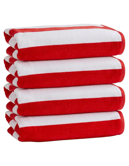 Juego de Toallas de Playa Market & Place Rayas de Cabana 4-Pack
