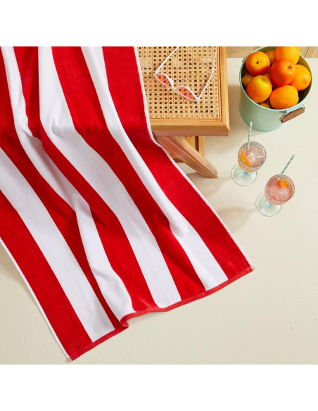 Juego de Toallas de Playa Market & Place Rayas de Cabana 4-Pack