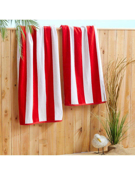 Juego de Toallas de Playa Market & Place Rayas de Cabana 4-Pack