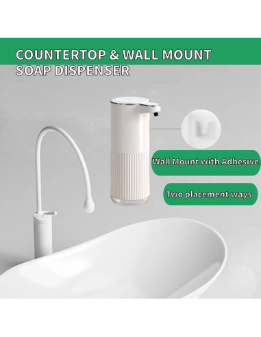 Dispensador Automático de Jabón Fiecco Blanco 385ml Sin Contacto