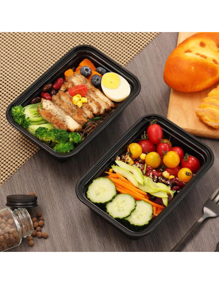 Moretoes 15 Contenedores de Comida Reutilizables 680ml Moretoes 15 Contenedores de Comida Reutilizables 680ml