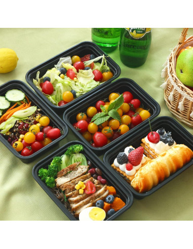 Moretoes 15 Contenedores de Comida Reutilizables 680ml