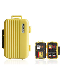 Estuche LYNCA para 24 Tarjetas de Memoria Resistente al Agua