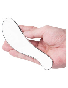 Herramienta Gua Sha Allshow de Acero Inoxidable 17.8x3.8cm