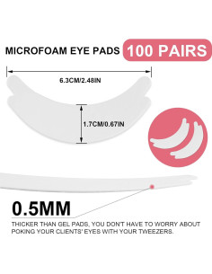 Almohadillas de Espuma para Ojos Bonitos - 100 Pares Hipoalergénicas 2