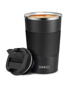 Taza de café de viaje CHANCCI 380ml aislada a prueba de fugas