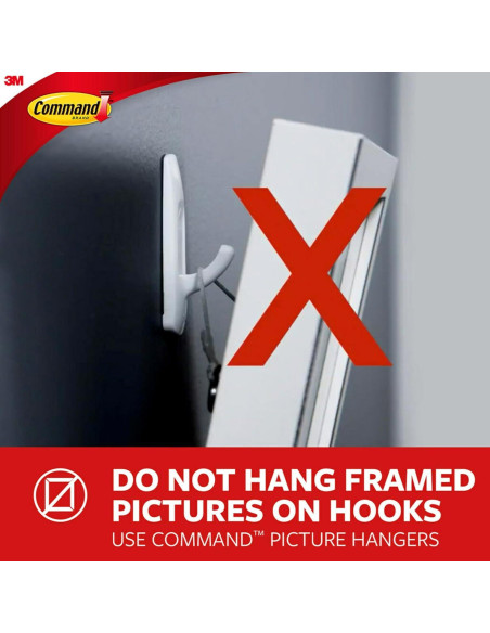 Clips Decorativos Command 40 Unidades con Tiras Adhesivas