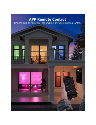 Bombillas Inteligentes Lepro B2 AI - 1100LM RGBWW, 2 Pzas