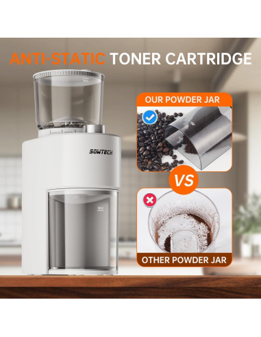 Molino de Café Burr SOWTECH Beige 38 Configuraciones Molienda