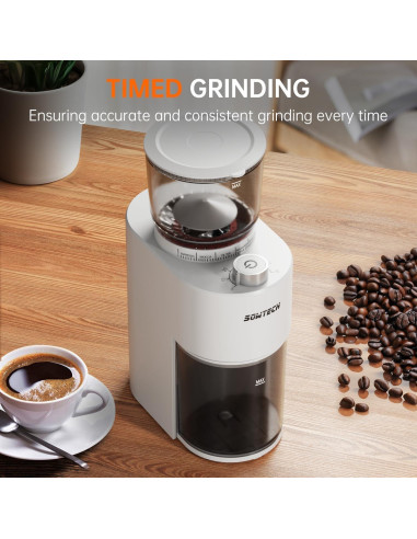 Molino de Café Burr SOWTECH Beige 38 Configuraciones Molienda
