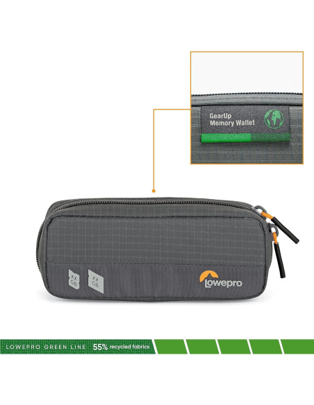 Billetera de Memoria Lowepro GearUp - Compacta y Ecológica