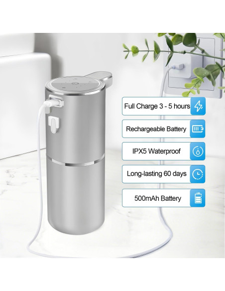 Dispensador Automático de Jabón Espumoso Sylfu 380ml USB