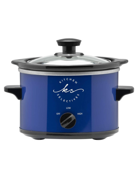 Olla de Cocción Lenta Kitchen Selectives 1.5L Azul Cobalto