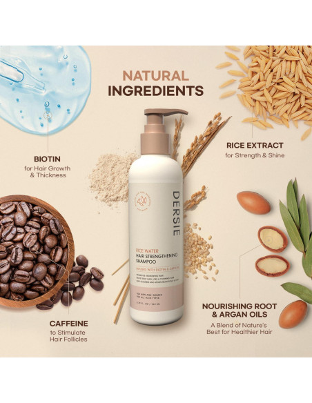 Champú y Acondicionador de Agua de Arroz Dersie 500ml - Crecimiento Cabello Champú y Acondicionador de Agua de Arroz Dersie 500ml - Crecimiento Cabello