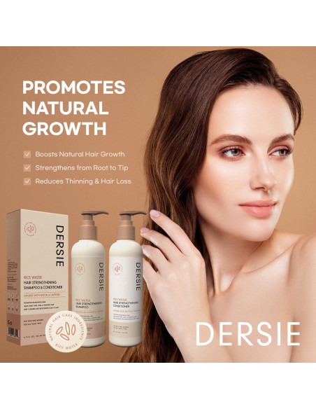 Champú y Acondicionador de Agua de Arroz Dersie 500ml - Crecimiento Cabello Champú y Acondicionador de Agua de Arroz Dersie 500ml - Crecimiento Cabello
