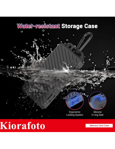 Estuche Organizador Kiorafoto para 36 Tarjetas SD y 74 TF