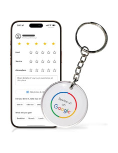Llave de Llavero Inteligente Google con Código QR y NFC