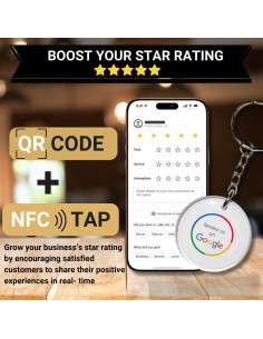 Llave de Llavero Inteligente Google con Código QR y NFC 2
