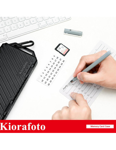 Estuche Organizador Kiorafoto para 36 Tarjetas SD y 74 TF