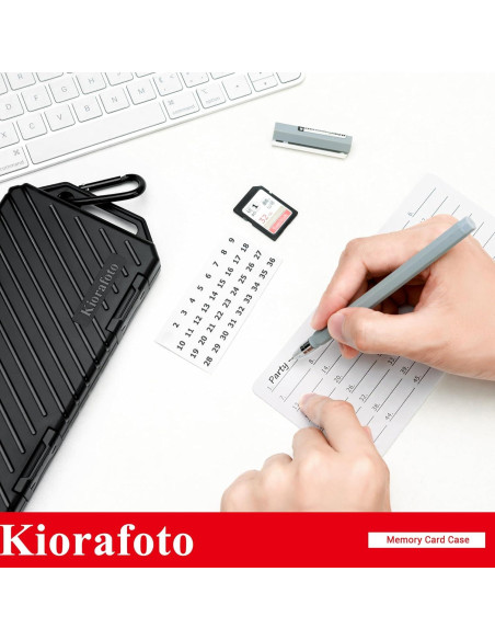 Estuche Organizador Kiorafoto para 36 Tarjetas SD y 74 TF