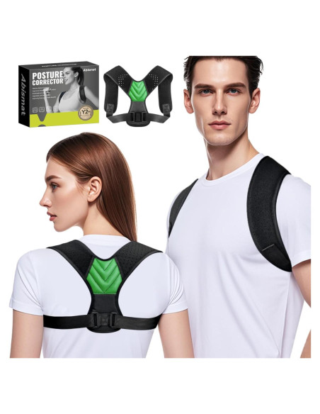 Corrector de Postura Abismat Verde Ajustable para Hombres y Mujeres