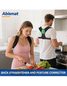 Corrector de Postura Abismat Verde Ajustable para Hombres y Mujeres 2