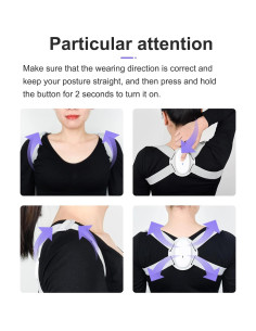 Corrector de Postura Inteligente Kingsmile para Espalda - Gris 2