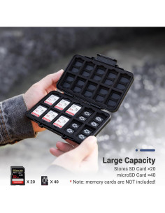 Estuche Organizador para Tarjetas de Memoria JJC 60 Ranuras 2