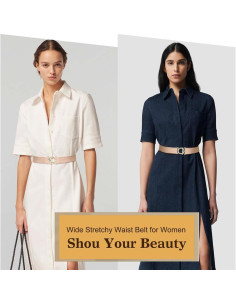 Cinturón Elástico Glamorstar para Mujeres - Ajustable 65-95cm 2