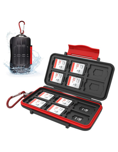 Funda Protectora Kiorafoto para 12 Tarjetas SD y Micro SD