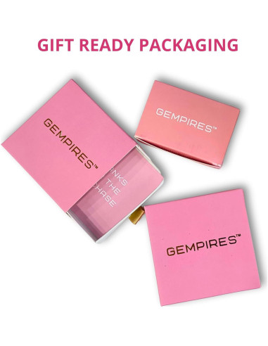 Collar Colgante Estrella del Norte Gempires Oro 14K Granate Rojo