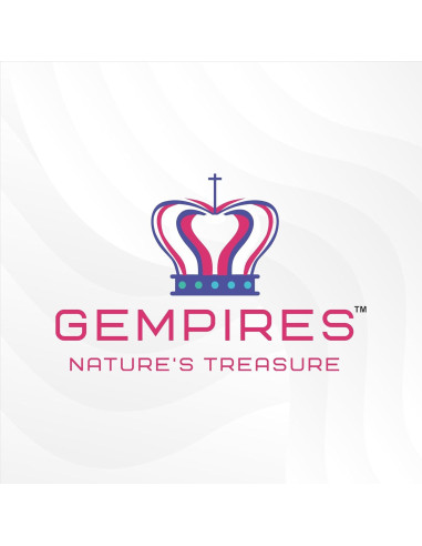 Collar Colgante Estrella del Norte Gempires Oro 14K Granate Rojo