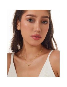Collar Dainty de Oro 14K para Mujeres Ajustable Choker 2