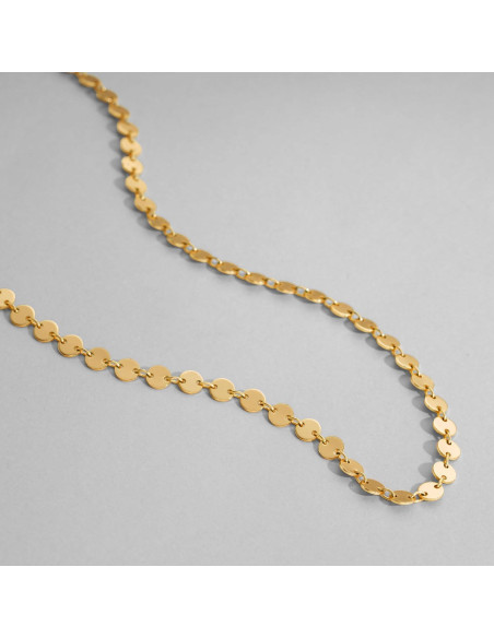 Collar Choker Dremmy Studios Oro 14K Minimalista 16"+2"