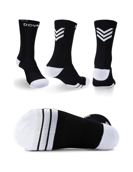 Calcetines de Compresión DOVAVA Dri-tech 4 Pares Negro