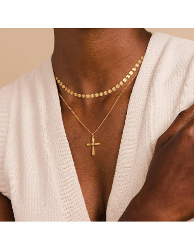 Collar Choker Dremmy Studios Oro 14K Minimalista 16"+2"