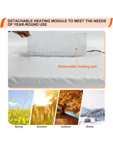 Cama Térmica Ortopédica para Perros HyphessAda Grande 91x68cm