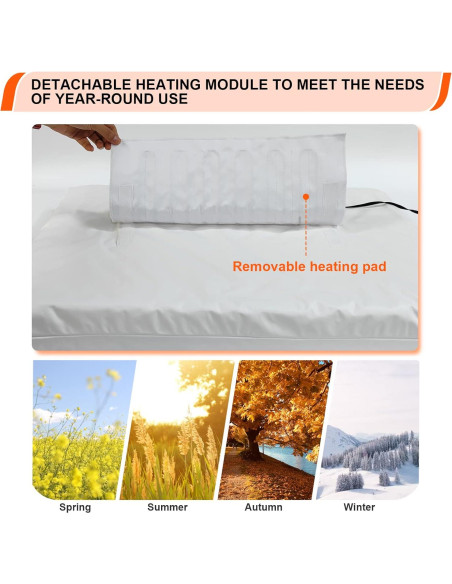 Cama Térmica Ortopédica para Perros HyphessAda Grande 91x68cm