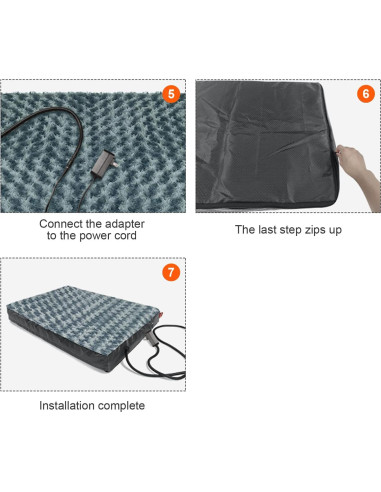 Cama Térmica Ortopédica para Perros HyphessAda Grande 91x68cm